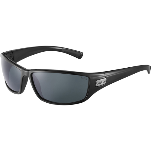 Bolle Python Sunglasses Polarized Matte Black/Blue - Polarized